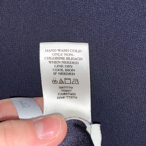 Ann Taylor Sleeveless Peplum Tank Blue Size 4 - Picture 6 of 8